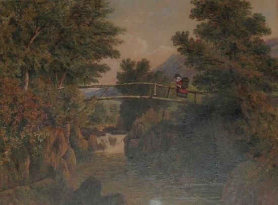 John Steeple, old bridge on the Dyfi at Aber Cowarth